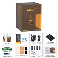 Máquina de Grabado Láser con Logotipo DJ6 Pro, Mini Grabador de Escritorio Cerrado para Madera, Cuero, Acrílico, Etiquetas de Nombre, Regalos, Manualidades, Hogar, USB