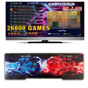 Produk elektronik rumah tangga diproduksi pabrik kotak game Arcade 26800 dalam 1 Boxing vs. Game antik konsol arkade dua orang