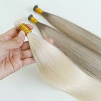 Extensions de cheveux humains vierges bruts de qualité supérieure, alignées sur les cuticules, Genius Weft, sans couture, invisibles