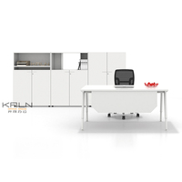 Bureau de direction moderne en bois de haute qualité à prix avantageux 2026 – Table d'ordinateur et de réception pour PDG/Directeur Commercial/Boss