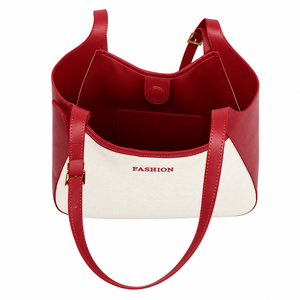 Bolsa de Mano de Lona de Alta Calidad con Diseño de Rayas y Cierre Magnético, Diseño Único para Compras y Desplazamientos en Verano - Product Image 3