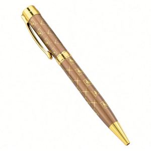 Wholesale 1.0Mm Custom Logo Metal Ballpoint Office Stationery Student Writing Hotel Conference Promotional Business <b>Pens</b> - Product Image 1