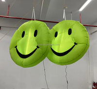Ballon publicitaire gonflable personnalisé, visage souriant, gonflable pour décoration suspendue