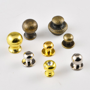 Chinese Style Zinc Alloy <b>Drawer</b> <b>Knobs</b> Round Furniture Handles Durable Plated Mini Accessories - Product Image 1