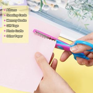 Ensemble de ciseaux à bord en papier bon marché 6 pièces de différents modèles de ciseaux d'artisanat pour enseignants <span class=keywords><strong>Scrapbooking</strong></span> <span class=keywords><strong>Album</strong></span> Arts pour enfants - Product Image 4