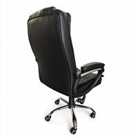 Chaise de bureau de direction à dossier haut en cuir PU, pivotante et réglable en hauteur, avec base chromée, vente en gros d'usine, OEM ODM