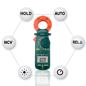 Medidor de pinza digital VA333 400A AC/DC True <span class=keywords><strong>RMS</strong></span> Amperímetro Auto Range 3999 Count Multímetro Voltaje Hz Ohm NCV Tester Capacitancia - Product Image 4