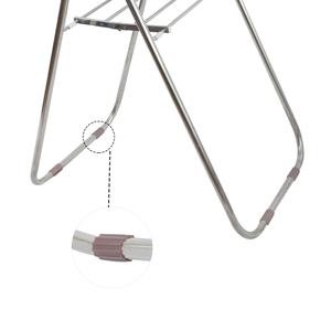 <span class=keywords><strong>Étagère</strong></span> pliable professionnelle personnalisée porte-vêtements au sol en acier inoxydable intérieur et extérieur étendoir à vêtements - Product Image 5