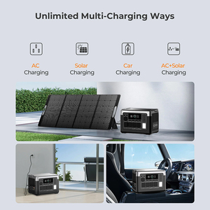Générateur solaire 1800W 1024WH, batterie électrique solaire, station d'alimentation portable d'urgence pour la maison et l'extérieur - Product Image 5