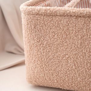Organizzatore per Pannolini Regolabile in Nylon, Elegante Cesto Portaoggetti Rettangolare Marrone per Pannolini e Salviette - Product Image 3