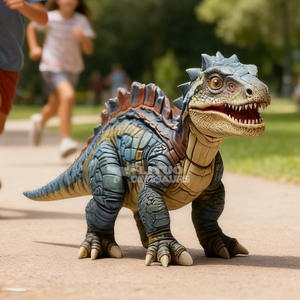 Chien robot animatronique télécommandé qui marche avec un bébé dinosaure - Product Image 1