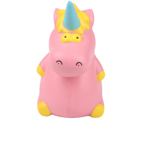 Pu Unicorn Hippo <b>Squishy</b> Toy 2 To 4 Years Unisex Fidget Stress Relief Toy - Product Image 2
