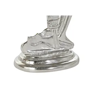 Table d'appoint en aluminium et verre 46 cm de largeur 46 cm de profondeur 72 cm de hauteur - Product Image 1