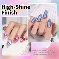 BOZLIN HEMA TPO TMPTA Free Cat Eye Gel Polish Set Factory Wholesale 15ml Magnetic Gel Polish OEM Your Brand Cat Eye Gel Polish
