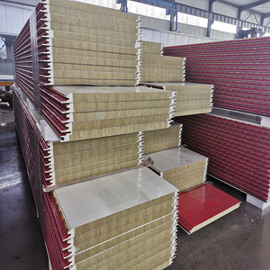 Matériau de construction moderne en métal Panneaux de toit isolés Sandwich trapézoïdal en laine de roche PU polyuréthane/<span class=keywords><strong>polyisocyanurate</strong></span> PIR - Product Image 1
