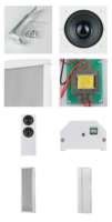Sistema de Altavoces PA M-20H, Altavoz de Columna Activo para Exteriores, para Cine en Casa y Uso en Parques/Escuelas, Carcasa de Aluminio de 5-10 W