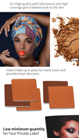 Créez Votre Propre Marque : Poudre Compacte Fixatrice de Maquillage Végane de Haute Qualité, Imperméable, Vente en Gros, Fini Mat