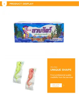 Fábrica bom preço Seahorse Shape Fruit Jelly Sticks Sabor de fruta doce Jelly Stick Liquid Candy