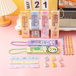 Offre Spéciale 5 pièces mignon dessin animé crayon papeterie ensemble pour étudiants remise des diplômes <span class=keywords><strong>saison</strong></span> prix cadeau promotionnel - Product Image 1