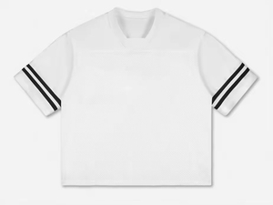 Camisetas de fútbol vintage oversize de corte holgado al por mayor, camisetas de malla cortas estilo streetwear, camisetas de fútbol de manga corta - Product Image 5