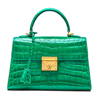 Vente en gros de portefeuilles et sacs à main en cuir de crocodile véritable de marque de luxe de qualité supérieure pour femmes