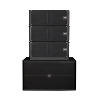Système audio professionnel passif à deux voies avec deux enceintes passives de 10 pouces, enceintes line array