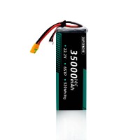 Skala besar 6s 12S Rc semi-solid State 35000mah baterai Lithium Ion Pak Quadcopter Drone pertanian Uav pesawat