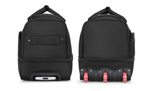 Unisex Multifunctional 2-Wheel Durable Polyester <b>Foldable</b> <b>Trolley</b> Luggage Expandable Capacity (53L-100L) for Airport Outdoor Use - Product Image 4