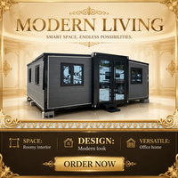 Maison préfabriquée en conteneur extensible personnalisée de 20 pieds ou 40 pieds, maison moderne portable, maisonnette portable avec cuisine