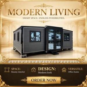 Casa Prefabricada en Contenedor Expandible Personalizada <span class=keywords><strong>de</strong></span> 20 Pies o 40 Pies, Casa Portátil Moderna, Casa Portátil Tipo Granny Flat con Cocina - Product Image 1