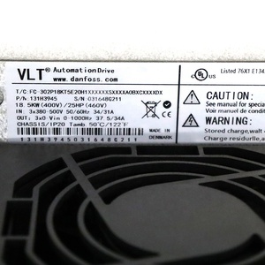 ตัวแปลงความถี่สำหรับควบคุมความเร็วมอเตอร์ปั๊มและพัดลมระบบ HVAC ไดรฟ์ AC แบบ VFD สำหรับการควบคุมมอเตอร์ปั๊มและพัดลม HVAC รุ่น VLT 131H3945 - Product Image 2
