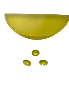 Gouden Kunstmatige Saffier Ruwe Edelsteen Mohs Hardheidsschaal Van 9 Kristal Voor Sieraden - Product Image 2