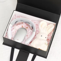 Boîte cadeau magnétique pliable biodégradable avec logo personnalisé, emballage rigide de luxe pliable avec poignée pour emballage cadeau en gros