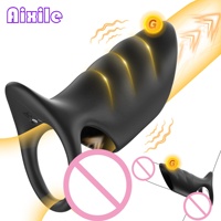 Vibrierender Penisring Penishülle Vibrator Penisverlängerung Erotikspielzeug für Männer Penis- und Hodenstimulation Penisring-Vibrator