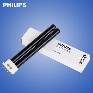 Lámpara <span class=keywords><strong>UV</strong></span> <span class=keywords><strong>Philips</strong></span> TL-S 9W/4P BLB, Lámpara de Luz Negra, Lámpara <span class=keywords><strong>UV</strong></span> Negra para Detección de Defectos en la Combinación de Colores - Product Image 1