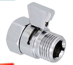 วาล์วควบคุมการไหลของน้ำ G1/2วาล์วฝักบัวทองเหลืองแบบใช้มือจับวาล์วเ<span class=keywords><strong>ปิด</strong></span>/<span class=keywords><strong>ปิด</strong></span>ก๊อกน้ำในห้องน้ำชุดควบคุมแรงดันน้ำ - Product Image 1