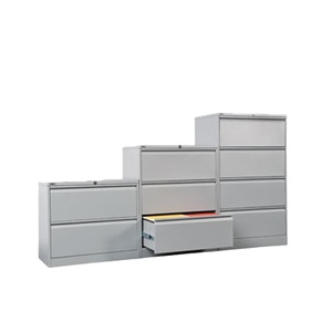 Armoire de classement latérale en acier au design moderne, 2/3/4 tiroirs, verrouillable, pour bureau, école ou atelier - Product Image 4