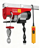 Nouvelle mini-treuil électrique de construction PA1000 20m avec câble métallique personnalisable et boîtier en aluminium