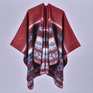 Môi Trường Thân Thiện Với Môi Mùa Đông Double-Side Phụ Nữ Pashmina Khăn Choàng Cashmere Ponchos Cho Phụ Nữ Vòng Sợi Thêm Ấm Áo Choàng Đế - Product Image 4