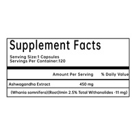 Capsules d'Ashwagandha, soulagement naturel du stress, soutien à l'énergie et à la vitalité, complément alimentaire à base de plantes, utilisation pour adultes, OEM/étiquette privée