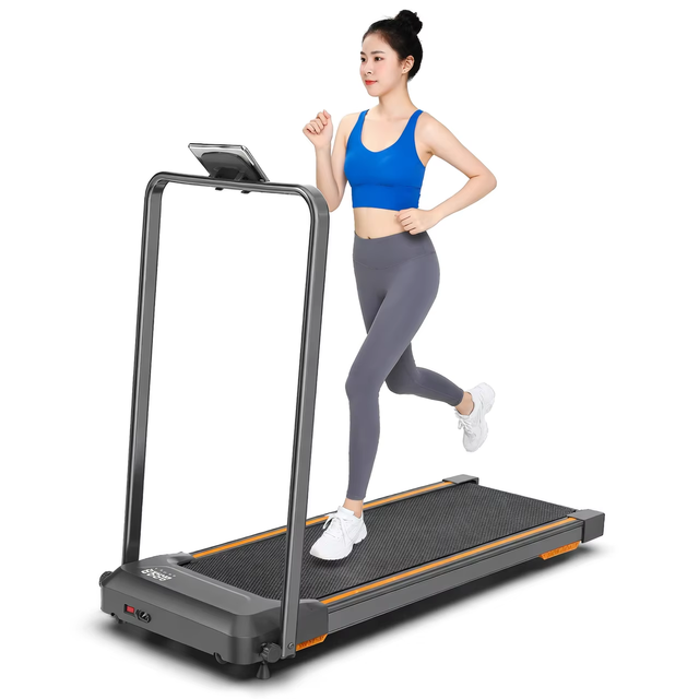 Electric Foldable Portable Walking Pad Ultra Slim Motorized Running Treadmill Quiet Stable Smart Home Fitness Monitoring Manual