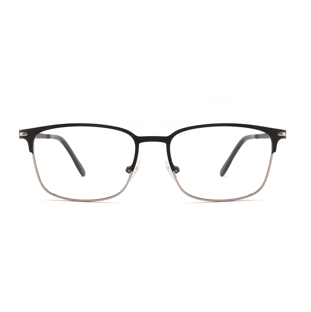 Custom Brand Full Rim Metal Eyeglasses Frames for Men Business Optical Frames Eyewear Spectacles Optics Glasses Frames