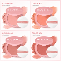 Palette de fards à joues en gros : Fard à joues longue tenue, éclat naturel, effet brume douce, logo personnalisé, fard à joues en poudre waterproof, fard à joues crème