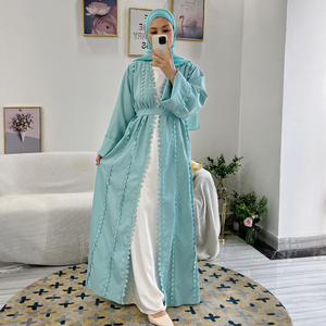 Loriya 2026 Nouvelle Collection : Abaya Traditionnelle Musulmane Tendance avec Diamants, Style Turc, Robe Abaya pour Femme avec Ceinture - Product Image 3