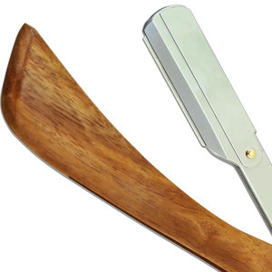 Rasoir de Barbier Professionnel à Double Lame en Acier Inoxydable avec Manche Bleu, Logo Personnalisé, Rasoir Jetable, Fournisseur OEM en Gros - Product Image 5