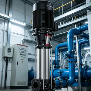 Bomba Centrífuga Vertical Multietapa CR 215-5 A-F-A-E-HQQE, Base de Hierro Fundido, Cabezal de Acero Inoxidable EN 1.4301, 1 Año de Garantía, 160kw, 380V - Product Image 3