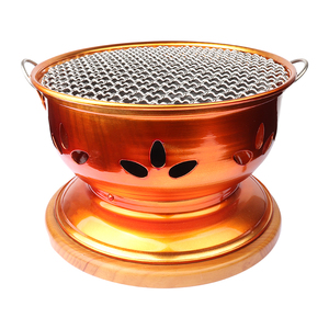 PINNOVO-Parrilla de barbacoa de carbón portátil, parrilla de barbacoa de acero inoxidable, para mesa de restaurante, carbón vegetal - Product Image 1