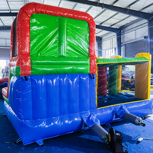 Thiết kế miễn phí nóng bán thương mại <span class=keywords><strong>3</strong></span>.5m * 4m đầy màu sắc trượt nước với hồ bơi cho thuê <span class=keywords><strong>Inflatable</strong></span> cầu vồng trượt với hồ bơi - Product Image 6