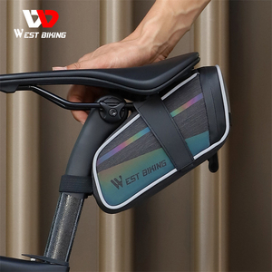 WEST BIKING tas sadel sepeda gunung, tas kursi sepeda kantong reflektif tahan air - Product Image 6