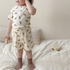 Pigiama Estivo 2026 Nuovo Stile Coreano per Bambini, Set in Cotone di Classe A, Abbigliamento da Casa per Bambini, Pigiamino a Maniche Corte per Bambine - Product Image 4